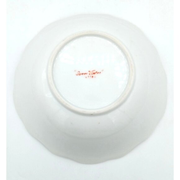 Bowl Norcrest Sweet Violet Floral Lustre Background 1970s VT500 7 Inch Vintage - Picture 12 of 16